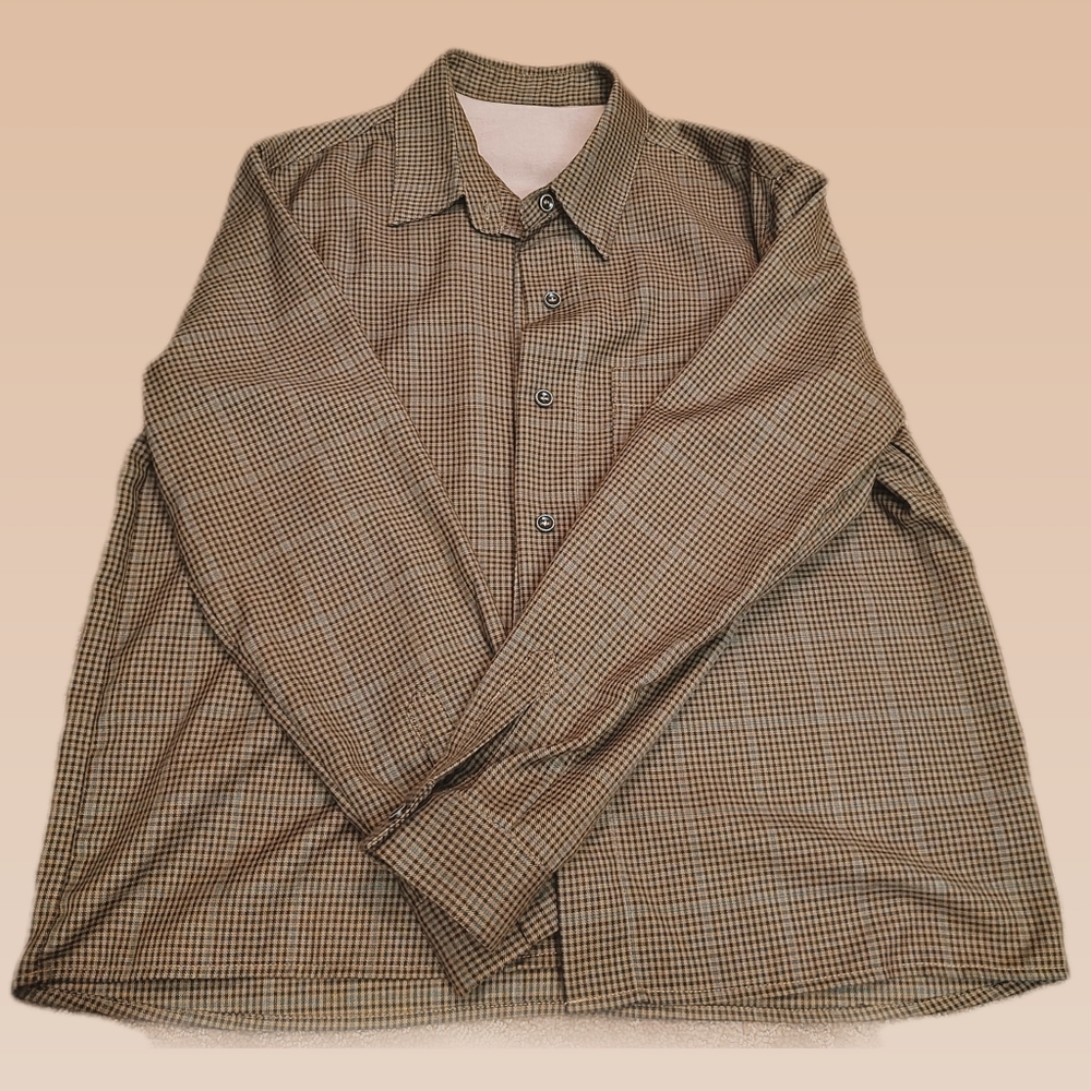 Brown check shirt